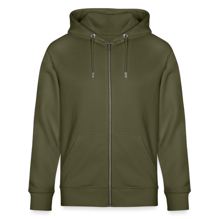 Splitte Mine Bramsejl - Kraftig Unisex Hættetrøje m. lynlås - Stanley/Stella økologisk unisex - hættejakke CULTIVATOR - khaki - Dajlig