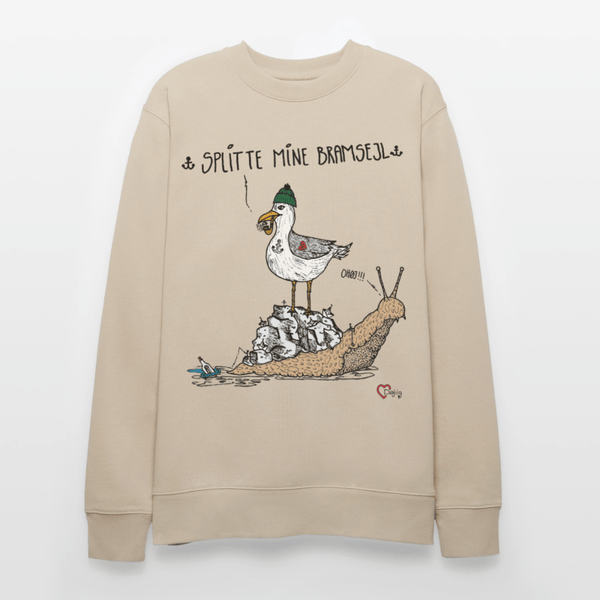 Splitte Mine Bramsejl - Kraftig Unisex Sweatshirt - Stanley/Stella økologisk unisex - sweatshirt CHANGER - beige - Dajlig