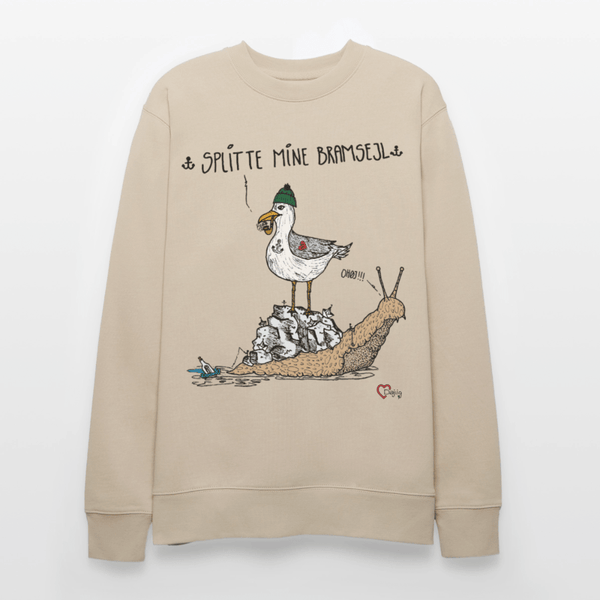 Splitte Mine Bramsejl - Kraftig Unisex Sweatshirt - Stanley/Stella økologisk unisex - sweatshirt CHANGER - beige - Dajlig.dk