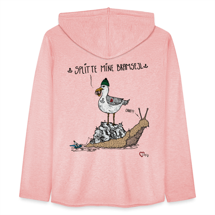 Splitte Mine Bramsejl - Let Unisex hættetrøje - Let sweatshirt med hætte, unisex - grå meleret - Dajlig.dk