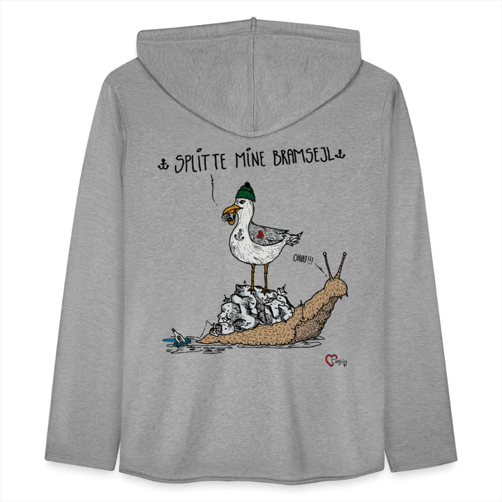 Splitte Mine Bramsejl - Let Unisex hættetrøje - Let sweatshirt med hætte, unisex - grå meleret - Dajlig