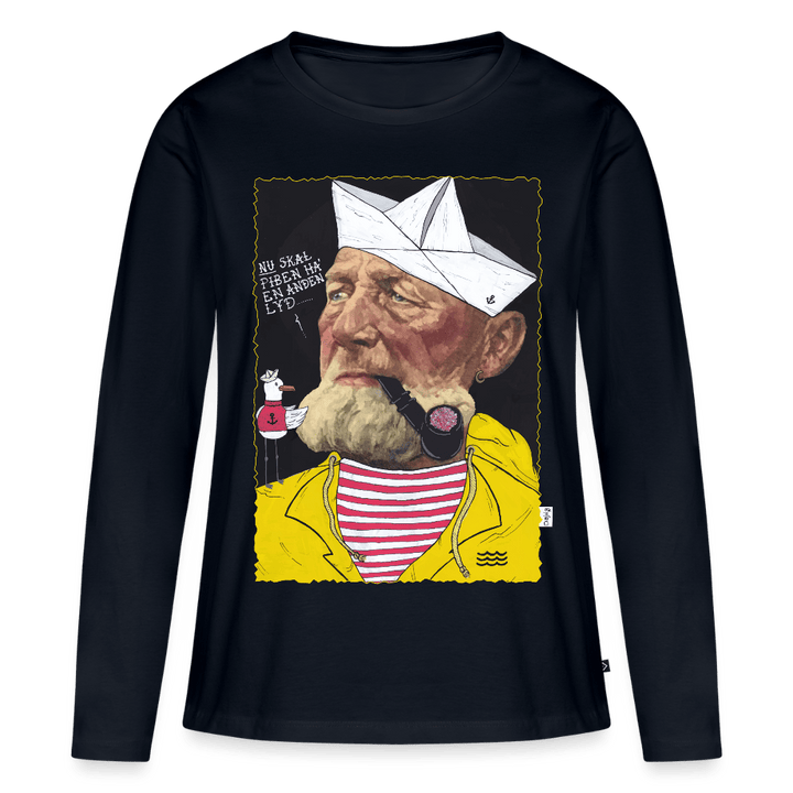 Styrmand Karlsen - Dame Langærmet Trøje - Dame premium T-shirt med lange ærmer - navy - Dajlig