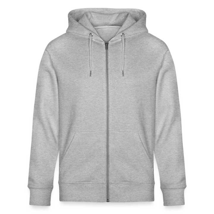 Styrmand Karlsen - Kraftig Unisex Hættetrøje m. lynlås - Stanley/Stella økologisk unisex - hættejakke CULTIVATOR - grå meleret - Dajlig