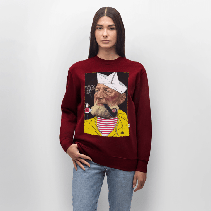 Styrmand Karlsen - Kraftig Unisex Sweatshirt - Stanley/Stella økologisk unisex - sweatshirt CHANGER - burgunder - rød - Dajlig
