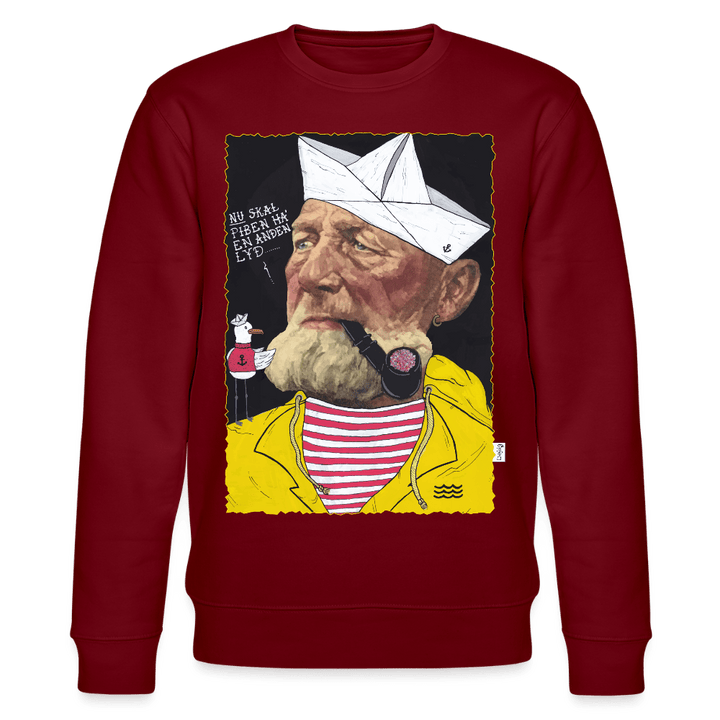 Styrmand Karlsen - Kraftig Unisex Sweatshirt - Stanley/Stella økologisk unisex - sweatshirt CHANGER - burgunder - rød - Dajlig
