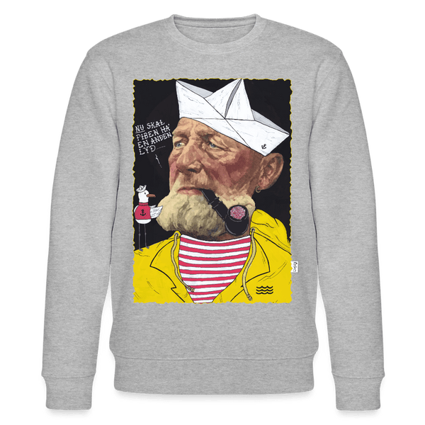 Styrmand Karlsen - Kraftig Unisex Sweatshirt - Stanley/Stella økologisk unisex - sweatshirt CHANGER - grå meleret - Dajlig