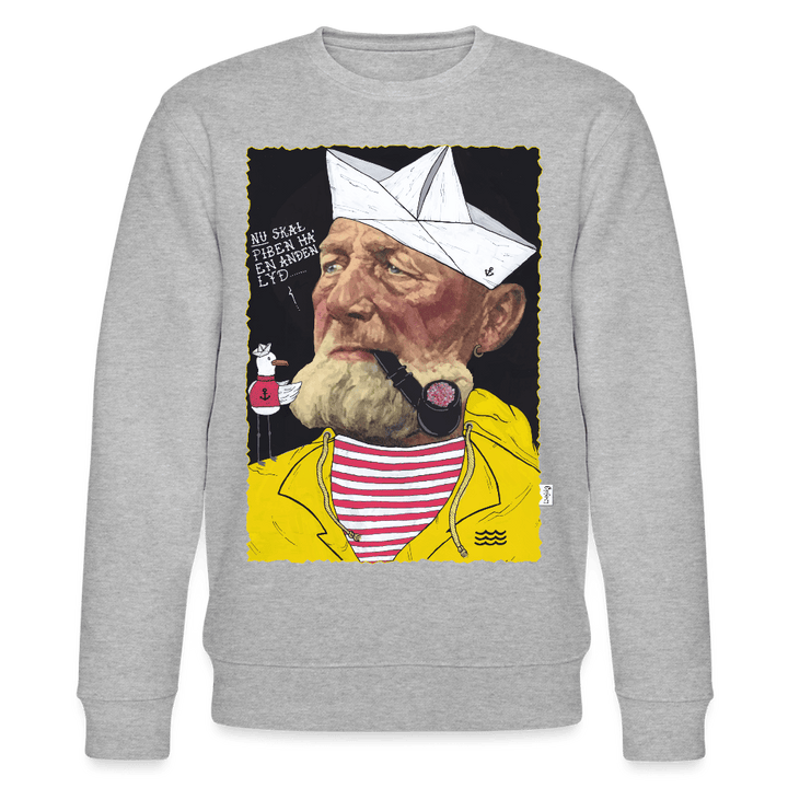 Styrmand Karlsen - Kraftig Unisex Sweatshirt - Stanley/Stella økologisk unisex - sweatshirt CHANGER - grå meleret - Dajlig