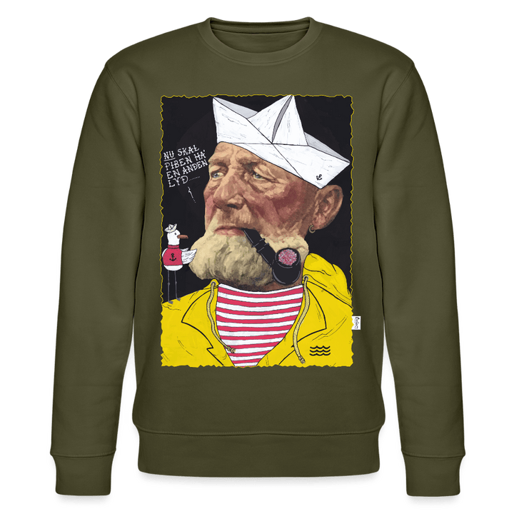 Styrmand Karlsen - Kraftig Unisex Sweatshirt - Stanley/Stella økologisk unisex - sweatshirt CHANGER - khaki - Dajlig