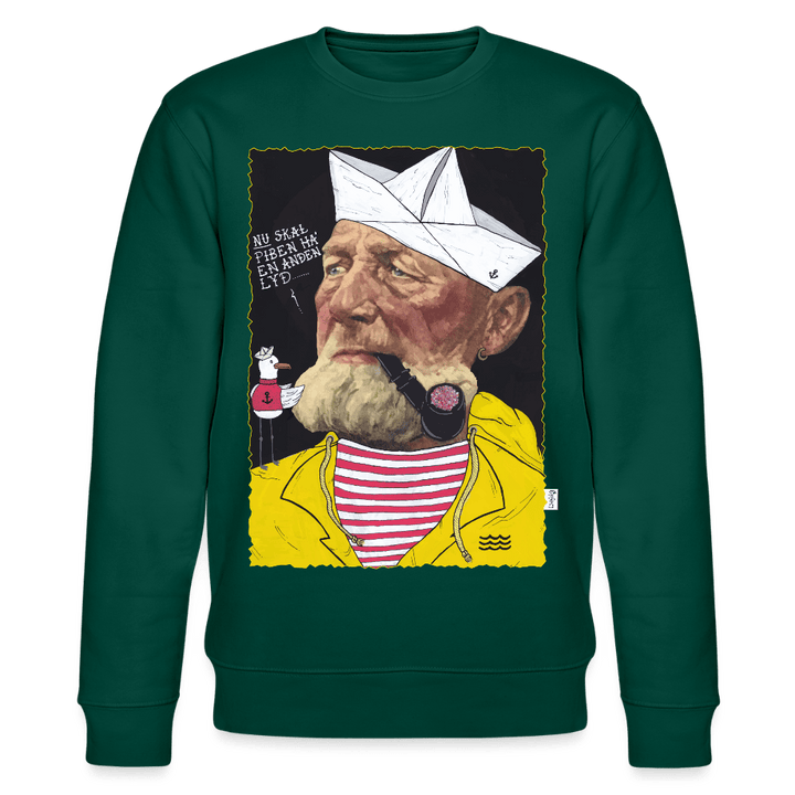 Styrmand Karlsen - Kraftig Unisex Sweatshirt - Stanley/Stella økologisk unisex - sweatshirt CHANGER - skovgrøn - Dajlig