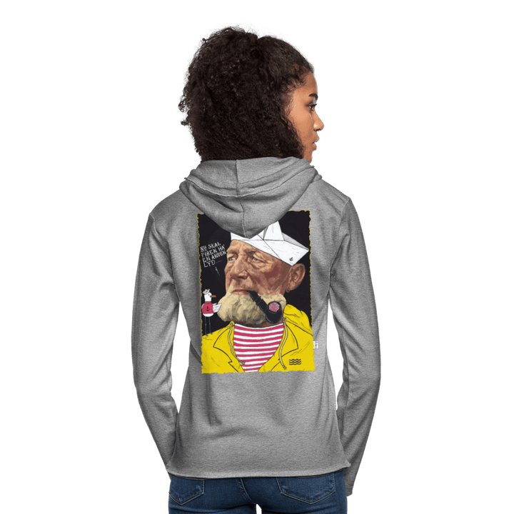 Styrmand Karlsen - Let Unisex Hættetrøje - Let sweatshirt med hætte, unisex - grå meleret - Dajlig