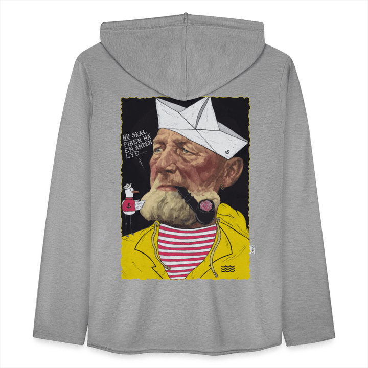 Styrmand Karlsen - Let Unisex Hættetrøje - Let sweatshirt med hætte, unisex - grå meleret - Dajlig