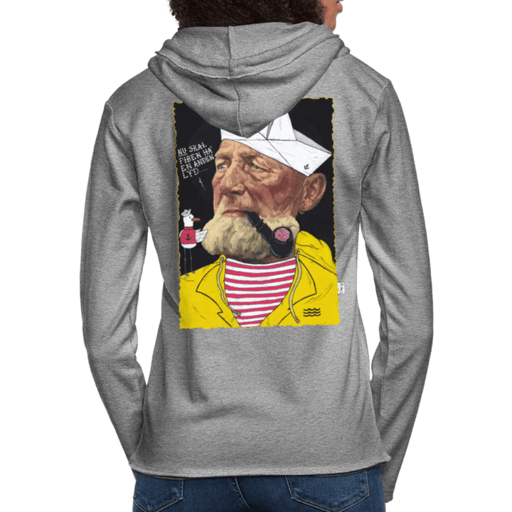 Styrmand Karlsen - Let Unisex Hættetrøje - Let sweatshirt med hætte, unisex - grå meleret - Dajlig