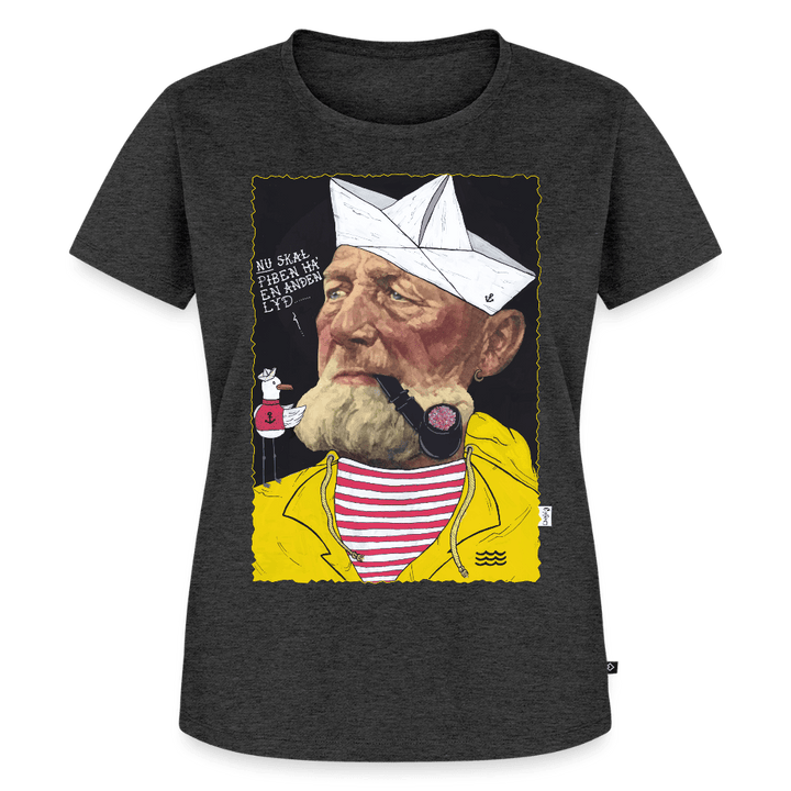 Styrmand Karlsen - Premium Dame T-shirt - Dame premium T-shirt - antracit meleret - Dajlig