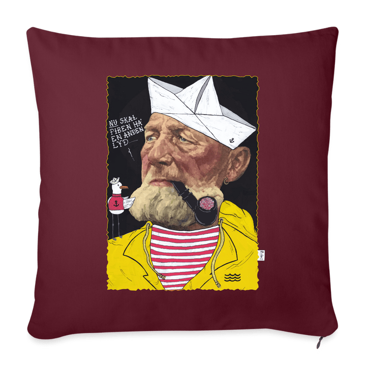 Styrmand Karlsen - Sofapude betræk - Pudebetræk 45 x 45 cm - burgunder - rød - Dajlig