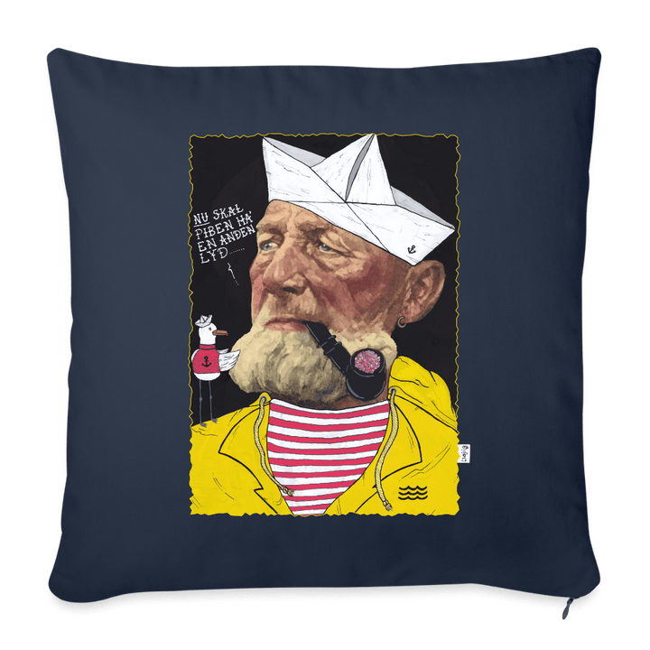 Styrmand Karlsen - Sofapude betræk - Pudebetræk 45 x 45 cm - marineblå - Dajlig