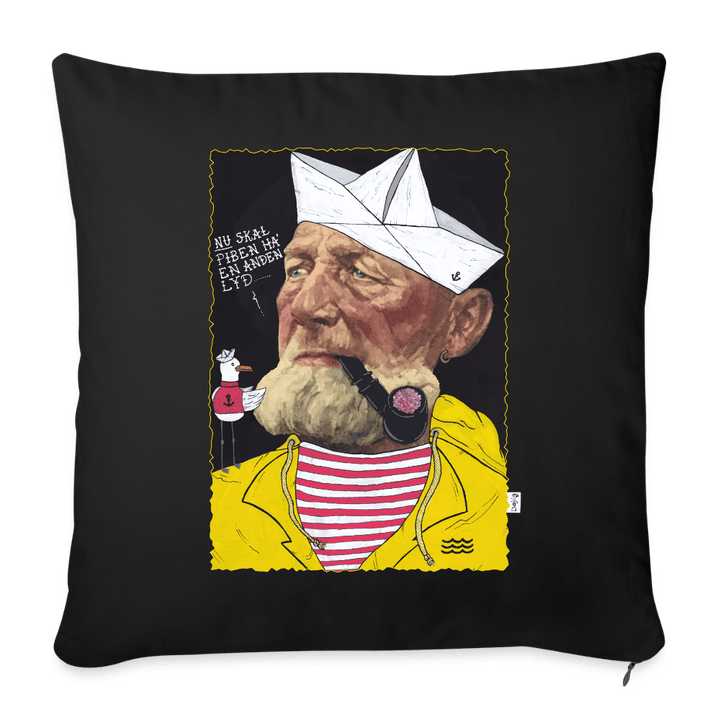 Styrmand Karlsen - Sofapude betræk - Pudebetræk 45 x 45 cm - sort - Dajlig