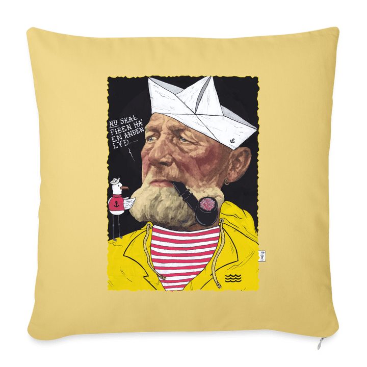 Styrmand Karlsen - Sofapude betræk - Pudebetræk 45 x 45 cm - støvet gul - Dajlig