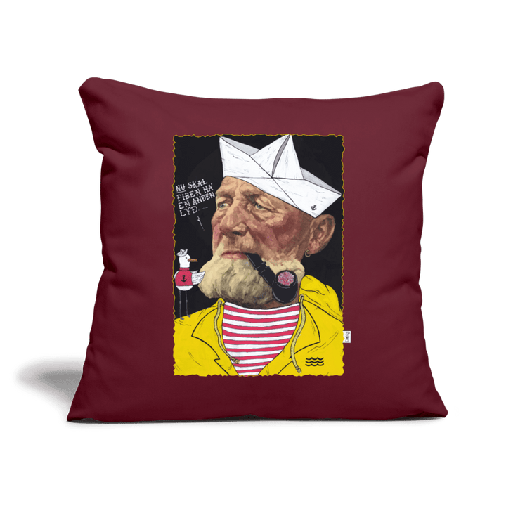 Styrmand Karlsen - Sofapude - Sofapude med fyld 44 x 44 cm - burgunder - rød - Dajlig