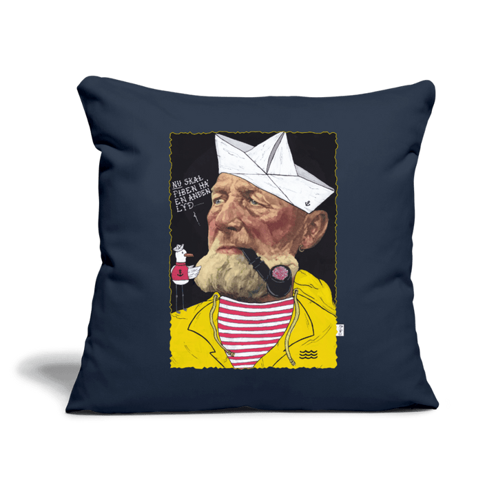 Styrmand Karlsen - Sofapude - Sofapude med fyld 44 x 44 cm - marineblå - Dajlig