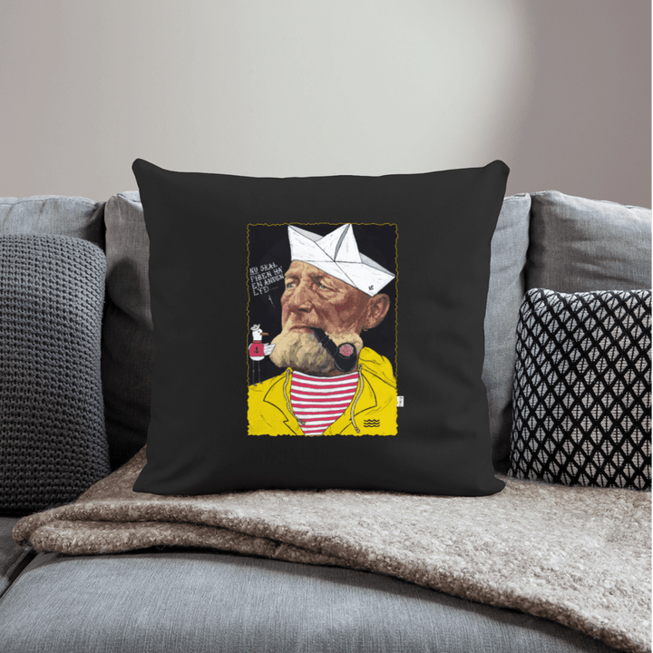 Styrmand Karlsen - Sofapude - Sofapude med fyld 44 x 44 cm - sort - Dajlig