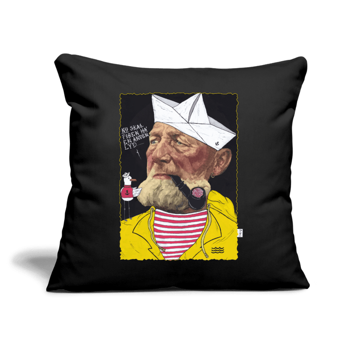 Styrmand Karlsen - Sofapude - Sofapude med fyld 44 x 44 cm - sort - Dajlig
