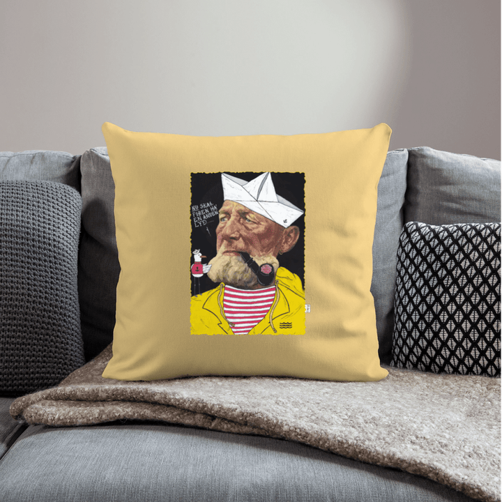 Styrmand Karlsen - Sofapude - Sofapude med fyld 44 x 44 cm - støvet gul - Dajlig