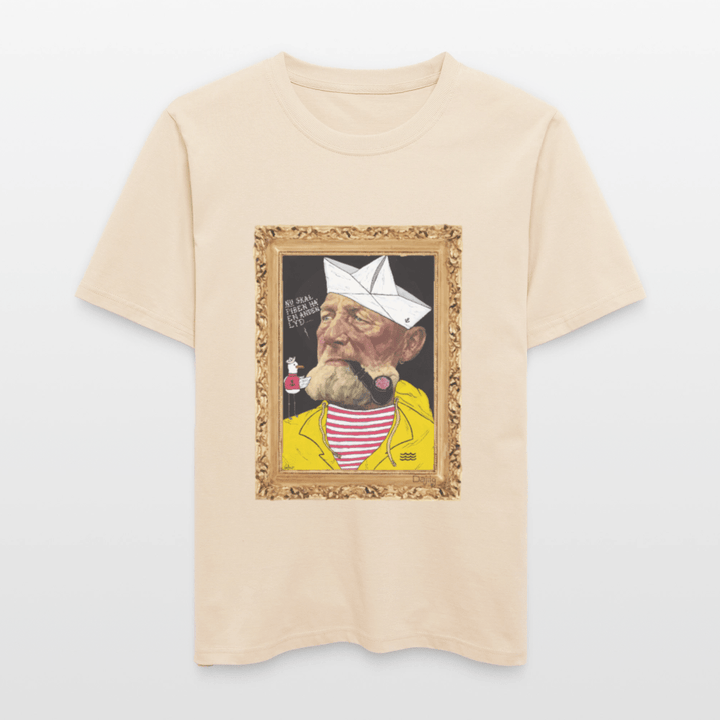 Styrmand Karlsen - Unisex T-shirt - Stanley/Stella Relaxed Fit økologisk unisex - T-shirt Sparker - hvid grå - Dajlig