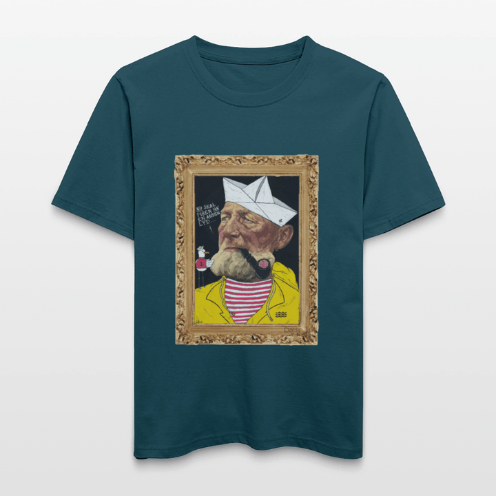 Styrmand Karlsen - Unisex T-shirt - Stanley/Stella Relaxed Fit økologisk unisex - T-shirt Sparker - mørk petrol - Dajlig