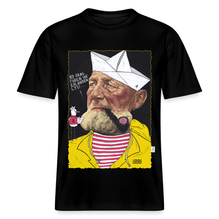 Styrmand Karlsen - Unisex T-shirt - Stanley/Stella Relaxed Fit økologisk unisex - T-shirt Sparker - sort - Dajlig