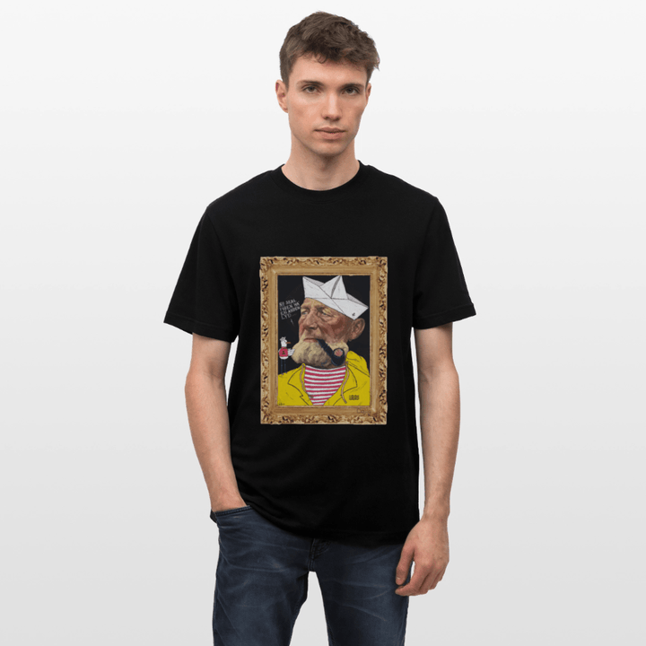 Styrmand Karlsen - Unisex T-shirt - Stanley/Stella Relaxed Fit økologisk unisex - T-shirt Sparker - sort - Dajlig