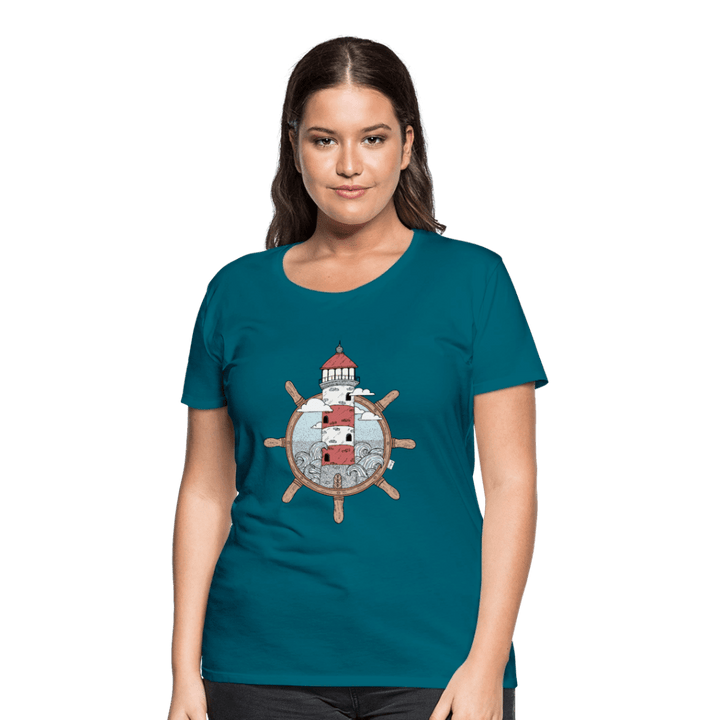 Styrtårn - Eksklusiv Dame T-shirt - Dame premium T-shirt - divablå - Dajlig.dk