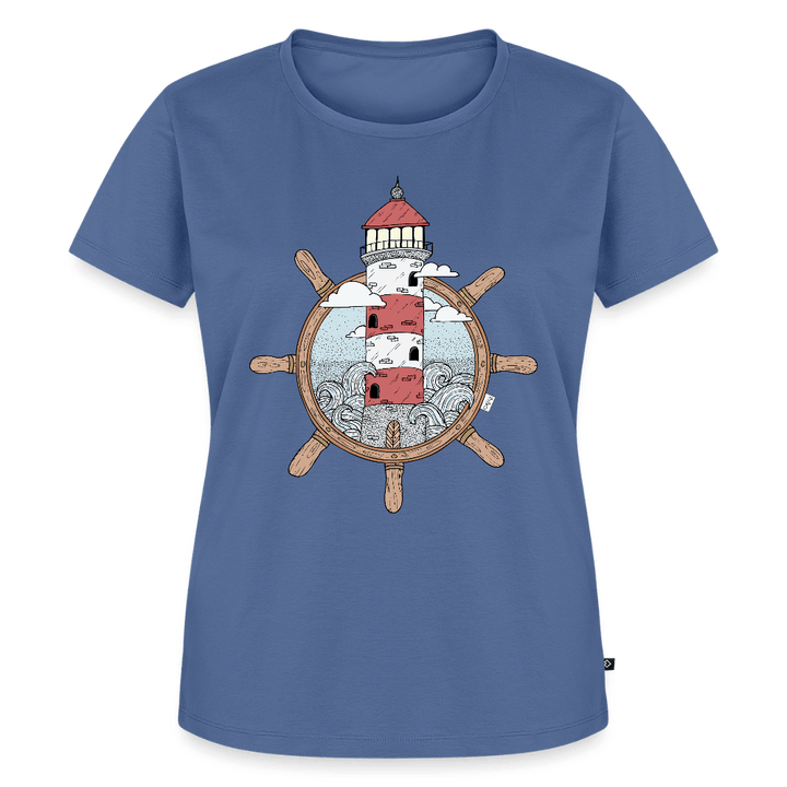 Styrtårn - Eksklusiv Dame T-shirt - Dame premium T-shirt - dueblå - Dajlig