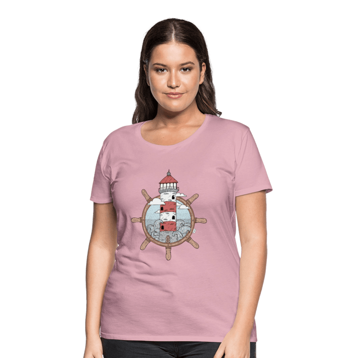 Styrtårn - Eksklusiv Dame T-shirt - Dame premium T-shirt - lyserosa - Dajlig.dk