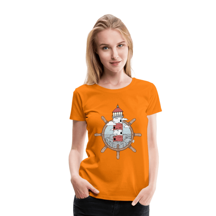 Styrtårn - Eksklusiv Dame T-shirt - Dame premium T-shirt - orange - Dajlig.dk