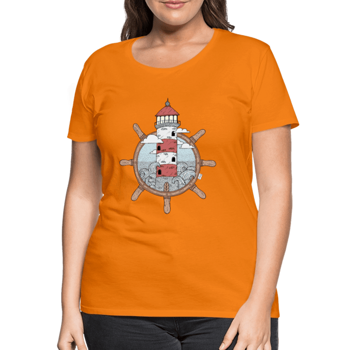 Styrtårn - Eksklusiv Dame T-shirt - Dame premium T-shirt - orange - Dajlig.dk