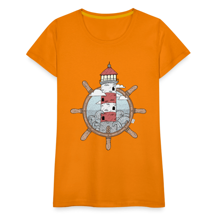 Styrtårn - Eksklusiv Dame T-shirt - Dame premium T-shirt - orange - Dajlig.dk