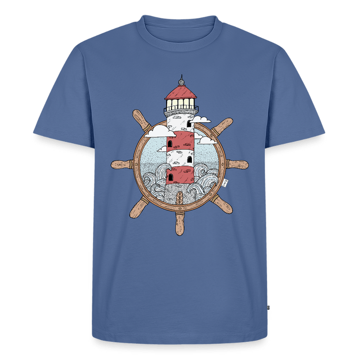 Styrtårn - Eksklusiv Herre T-shirt - Herre premium T-shirt - dueblå - Dajlig