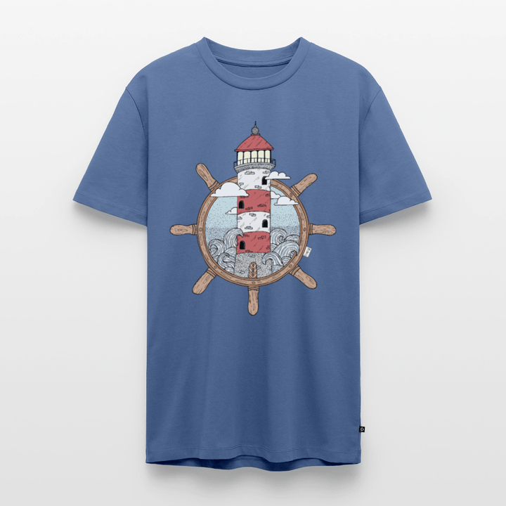 Styrtårn - Eksklusiv Herre T-shirt - Herre premium T-shirt - dueblå - Dajlig