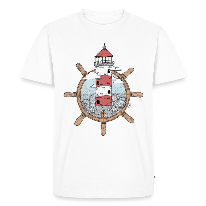 Styrtårn - Eksklusiv Herre T-shirt - Herre premium T-shirt - hvid - Dajlig