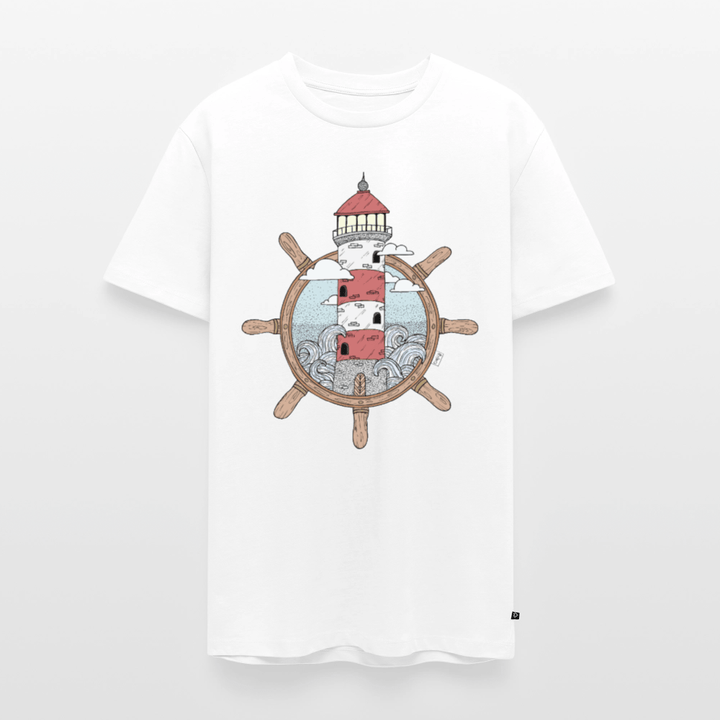 Styrtårn - Eksklusiv Herre T-shirt - Herre premium T-shirt - hvid - Dajlig