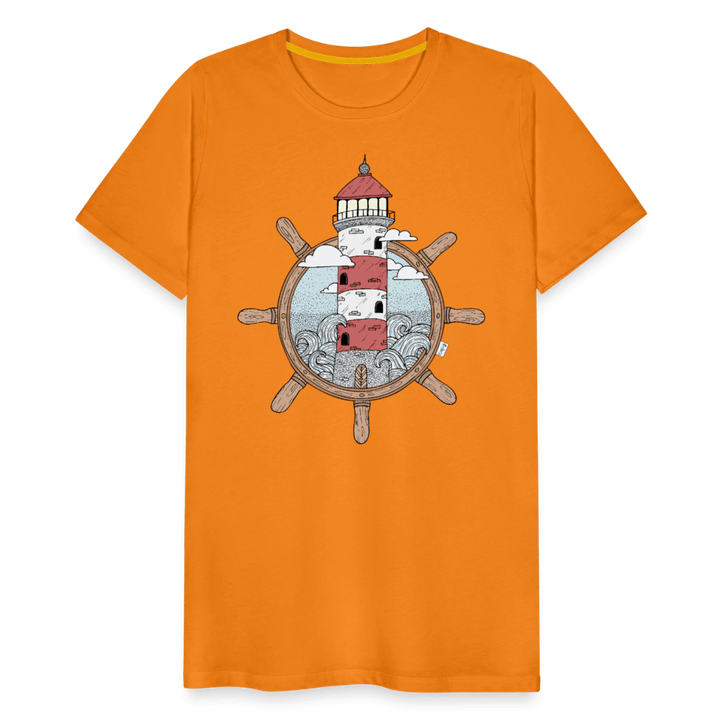 Styrtårn - Eksklusiv Herre T-shirt - Herre premium T-shirt - orange - Dajlig.dk