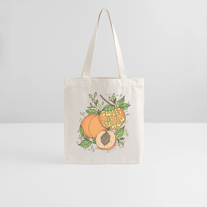 Sweet Peach - Kraftig mulepose i genbrugsstof - Stanley/Stella heavyweight recycled mulepose - naturhvid - Dajlig