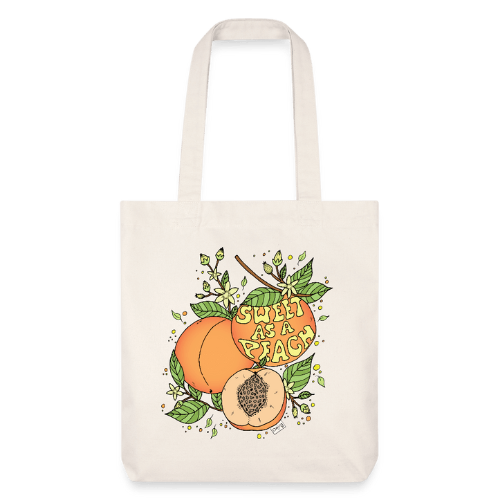 Sweet Peach - Kraftig mulepose i genbrugsstof - Stanley/Stella heavyweight recycled mulepose - naturhvid - Dajlig