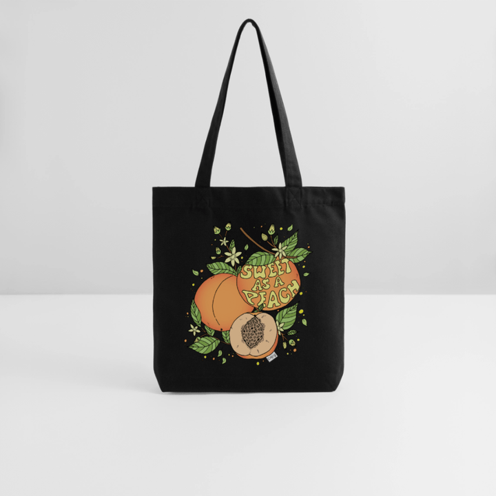 Sweet Peach - Kraftig mulepose i genbrugsstof - Stanley/Stella heavyweight recycled mulepose - sort - Dajlig
