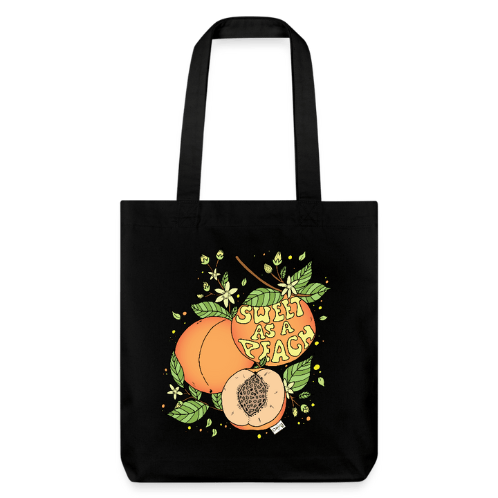 Sweet Peach - Kraftig mulepose i genbrugsstof - Stanley/Stella heavyweight recycled mulepose - sort - Dajlig