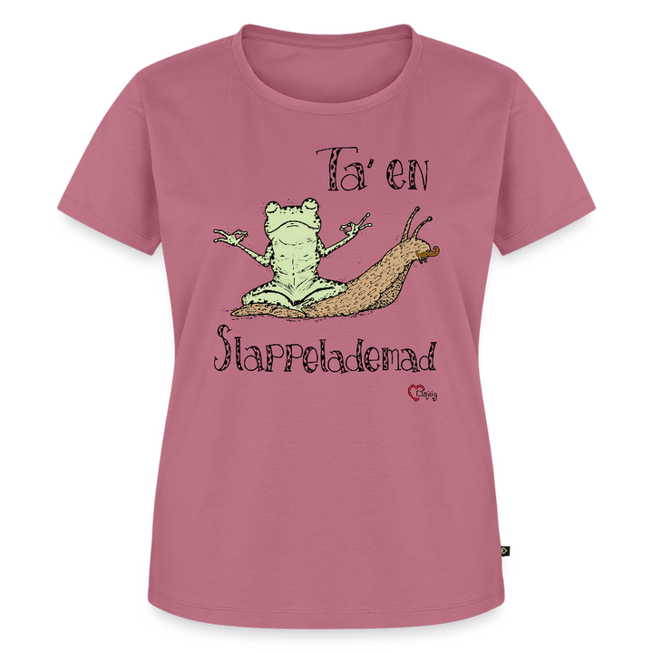 Ta' en Slappelademad Snegl - Eksklusiv Dame T-shirt - Dame premium T-shirt - mauve - Dajlig