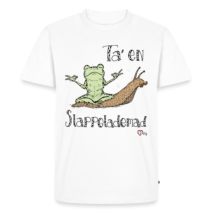 Ta' en Slappelademad Snegl - Eksklusiv Herre T-shirt - Herre premium T-shirt - hvid - Dajlig