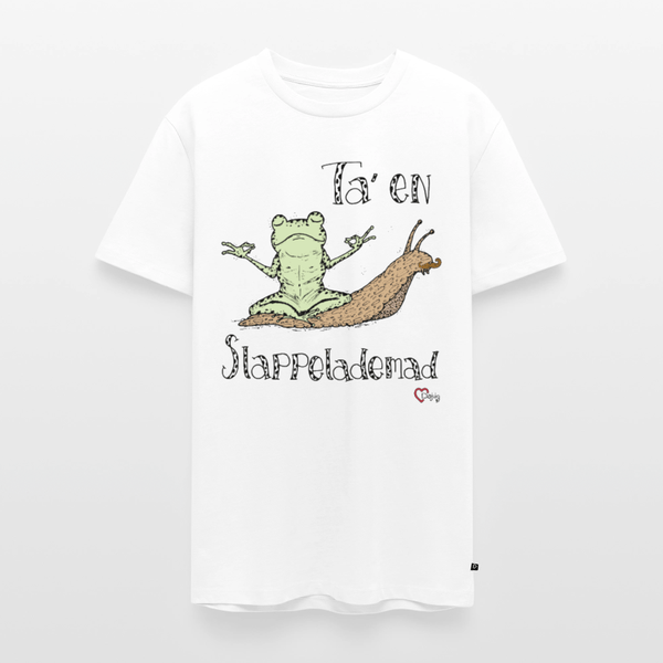 Ta' en Slappelademad Snegl - Eksklusiv Herre T-shirt - Herre premium T-shirt - hvid - Dajlig