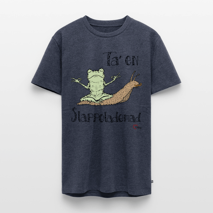 Ta' en Slappelademad Snegl - Eksklusiv Herre T-shirt - Herre premium T-shirt - jeansblå - Dajlig