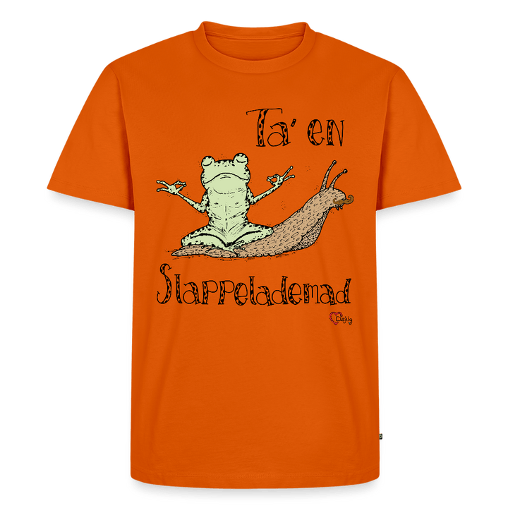 Ta' en Slappelademad Snegl - Eksklusiv Herre T-shirt - Herre premium T-shirt - orange - Dajlig
